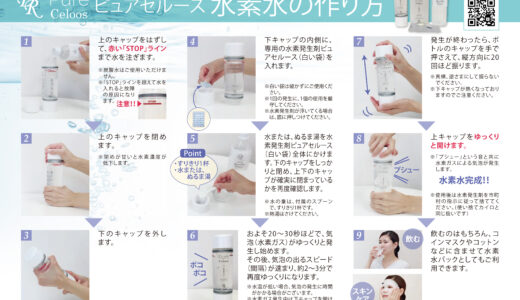 ピュアセルース 水素水の作り方