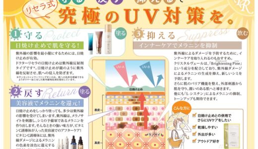 守る・戻す・抑えるで究極のUV対策を