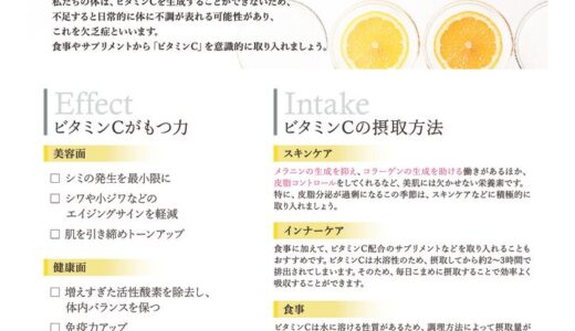ビタミンCのはたらきPOP