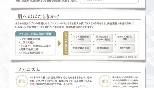 トラネキサム酸のチカラ