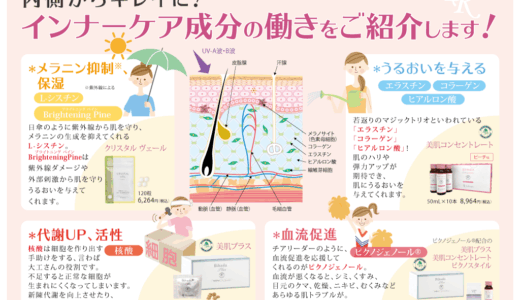 インナーケア成分の働きをご紹介します！