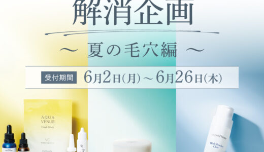 季節トラブル解消企画「夏の毛穴編」