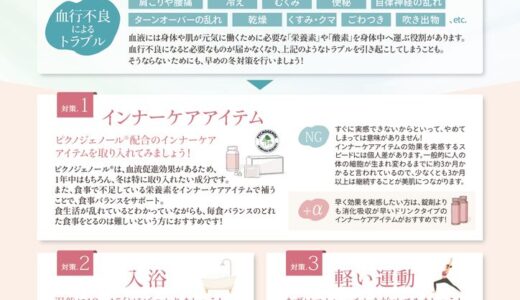 血行不良はトラブルの元